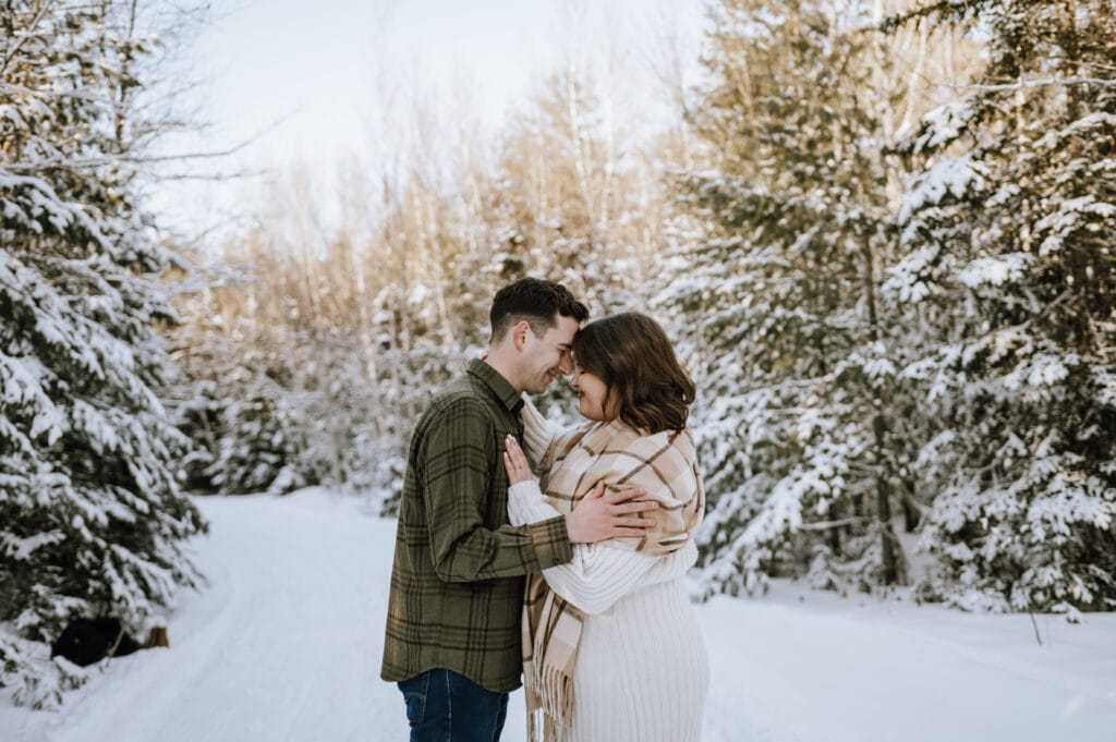 New Brunswick winter engagement photoshoot - Michaela Bell Photography